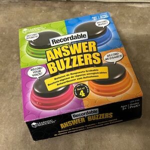 Learning Resources Recordable Answer Buzzers Set